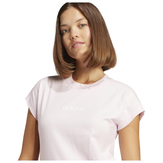 Adidas Γυναικεία κοντομάνικη μπλούζα Essentials Linear Single Jersey Tee Adidas Γυναικεία κοντομάνικη μπλούζα Essentials Linear Single Jersey Tee